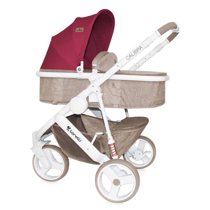 LORELLI Kolica za bebe CALIBRA3 Set 2 u 1 Beige and Red - dodatni pogled