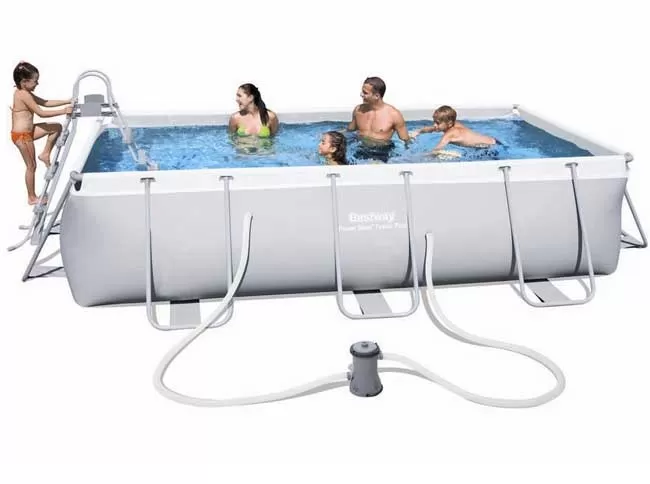 Bestway 56441 Pravougaoni bazen sa čeličnom konstrukcijom Komplet 404x201x100