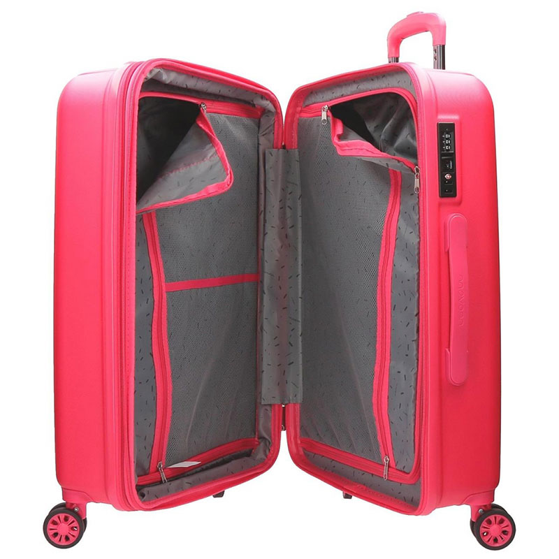Movom Komplet tvrdih kofera 55cm i 65cm Wood Fuchsia 53195 - dodatni pogled