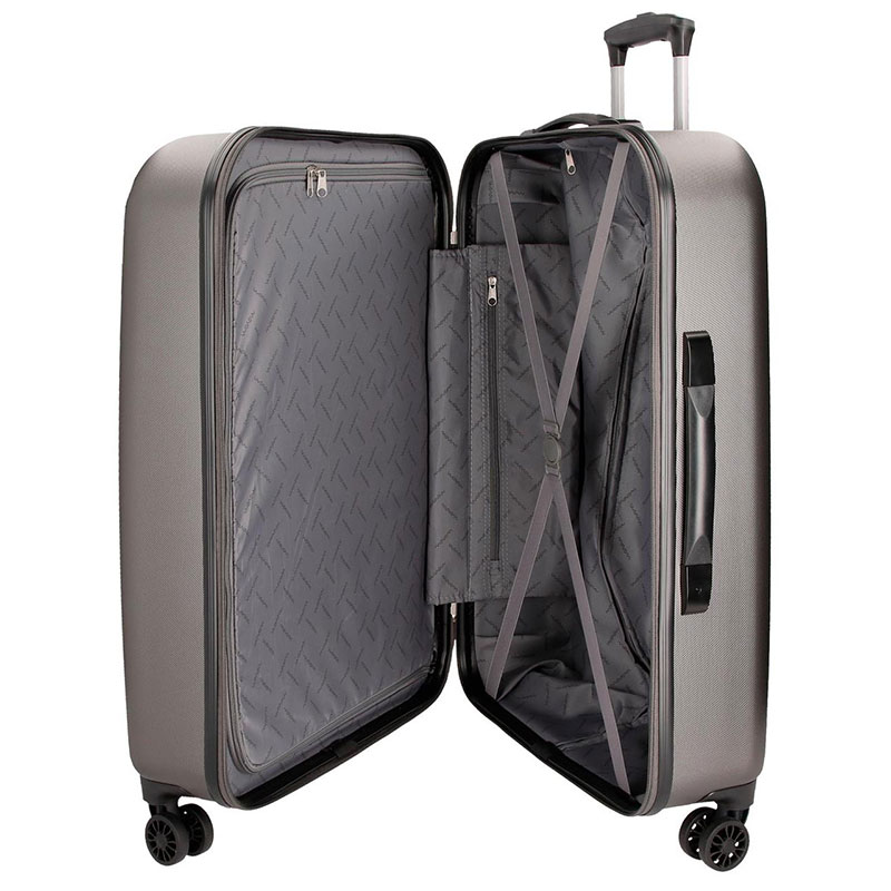 Komplet dva ABS kofera 55/70cm Movom Riga Anthracite 54395 - dodatni pogled