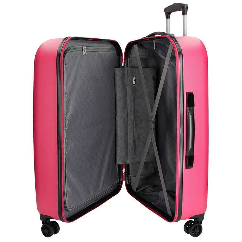 Komplet dva ABS kofera 55/70cm Movom Riga Fuchsia 54395 - dodatni pogled