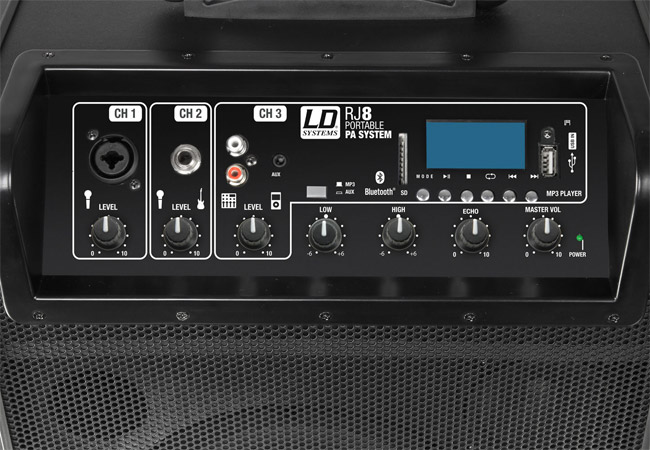 LD Systems Roadjack 8 portabl aktivni razglasni sistem sa punjivom baterijom i ugrađenom miksetom - dodatni pogled