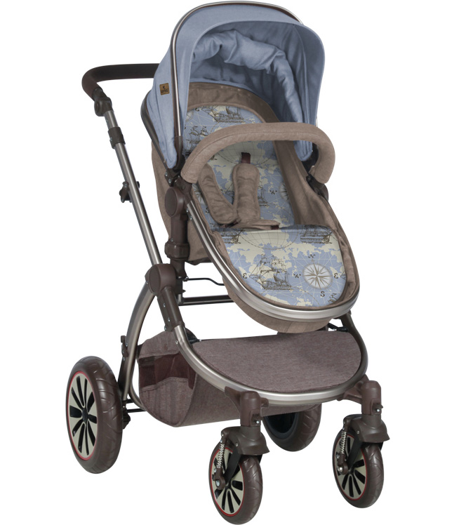 LORELLI Kolica za bebe AURORA set Beige and Blue Maps - dodatni pogled