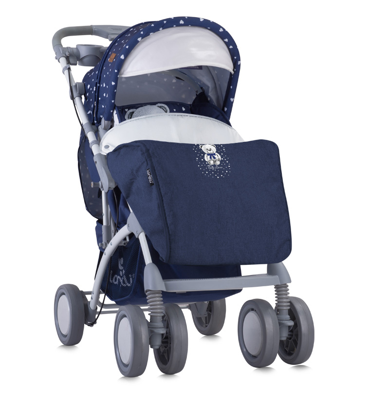 LORELLI Kolica za bebe TOLEDO set Dark Blue Teddy Bear - dodatni pogled