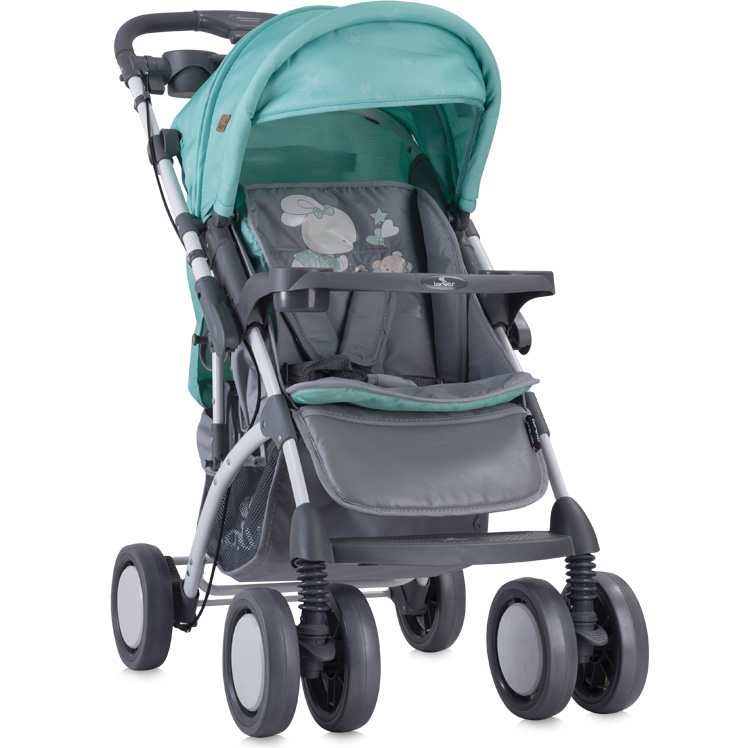 LORELLI Kolica za bebe TOLEDO set Grey and Green Bunnies - dodatni pogled