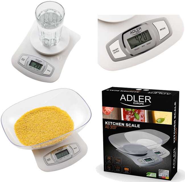 Adler Digitalna kuhinjska vaga AD3137W - dodatni pogled