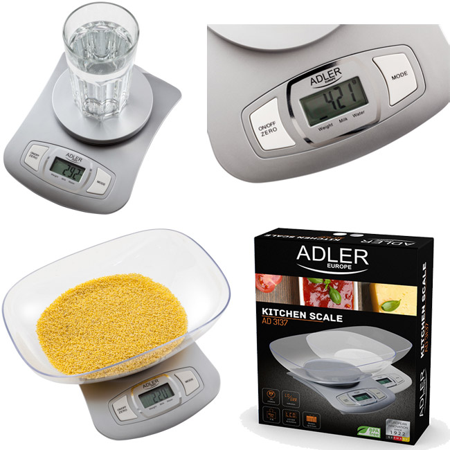 Adler Digitalna kuhinjska vaga AD3137S - dodatni pogled