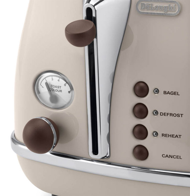 DeLonghi Toster Icona Vintage CTOV 2103 bež - dodatni pogled