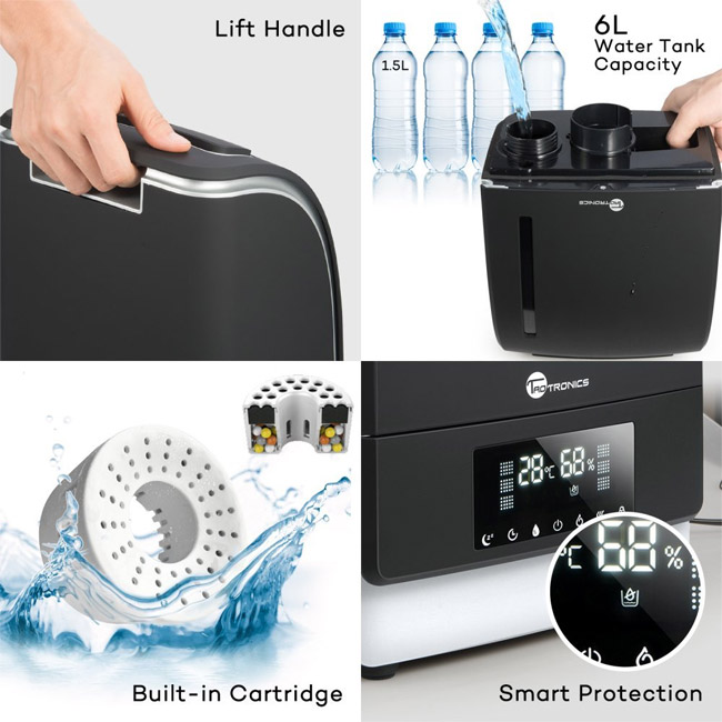 TaoTronics Ovlaživač vazduha hladnom ili vrućom parom TT-AH006 - dodatni pogled