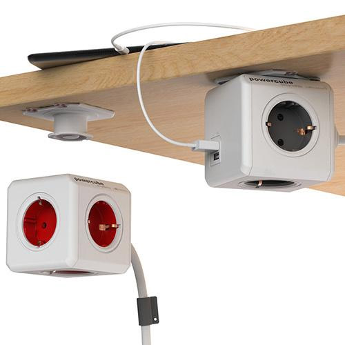 PowerCube produžni kabl 4 x šuko 2xUSB crvena - dodatni pogled