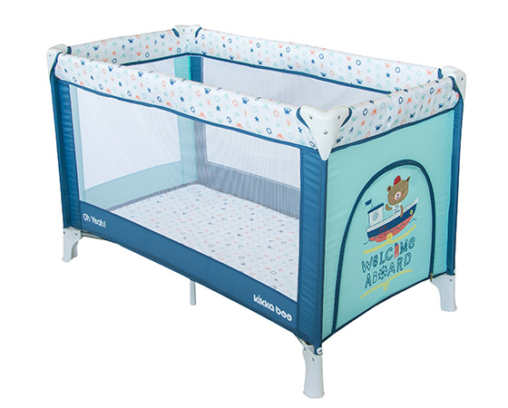 KIKKA BOO Prenosivi krevetac 1 nivo OH YEAH Ocean - dodatni pogled