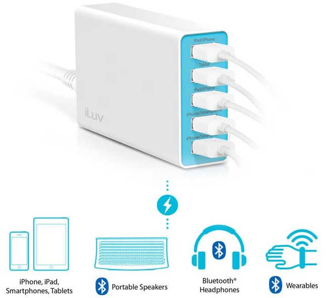 iLuv Zidni punjač za mobilne uređaje RockWall 5 027223 - dodatni pogled