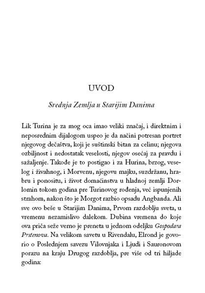 Deca Hurinova, Dž.R.R. Tolkin - dodatni pogled