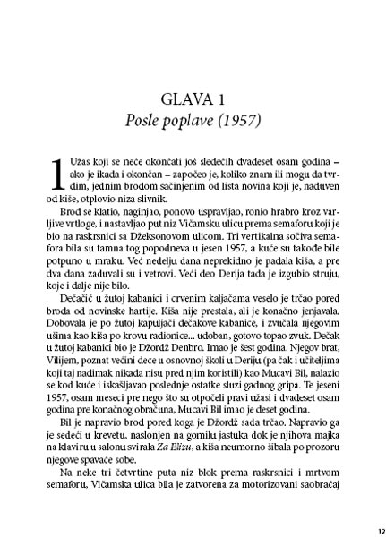 To, Stiven King - dodatni pogled