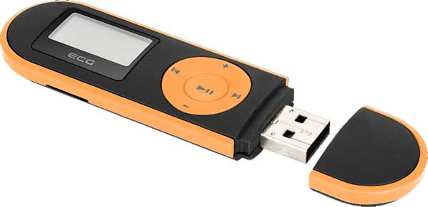ECG MP3 Player sa slušalicama 4GB PMP 20 Black and Orange - dodatni pogled