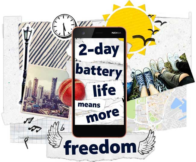 Mobilni telefon Nokia 2 DS White Dual Sim  - dodatni pogled