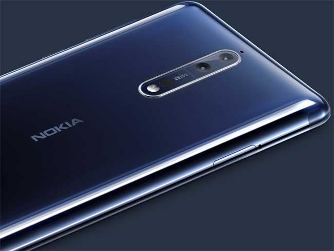 Mobilni telefon Nokia 8 Glossy Blue - dodatni pogled