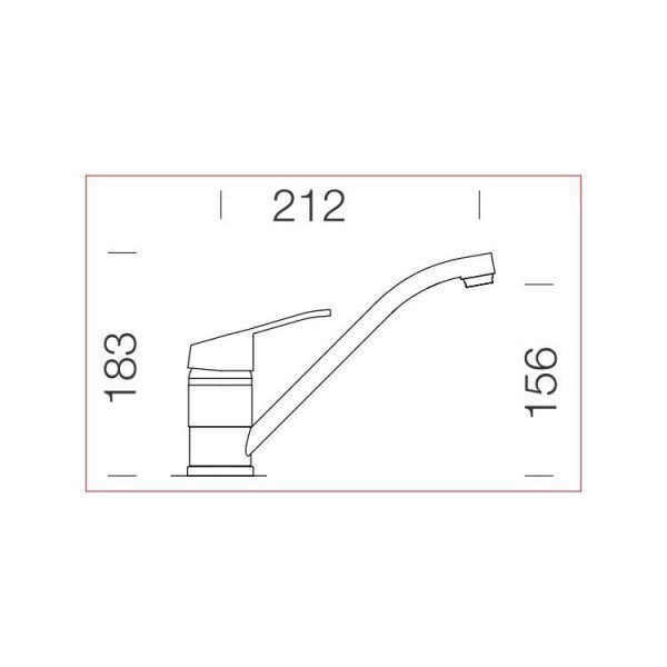 Slavina za lavabo ili sudoperu Schoch leva - crna - dodatni pogled