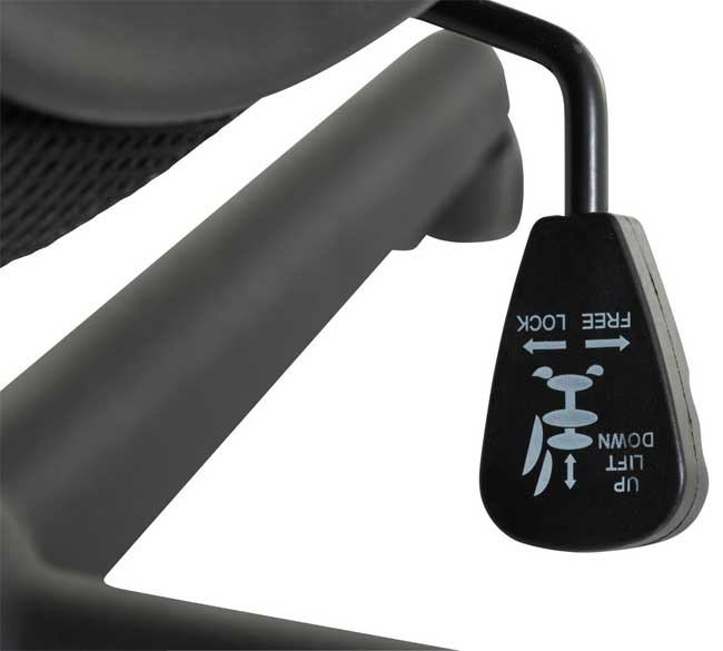 Radna anatomska gejmerska stolica Harmony - dodatni pogled