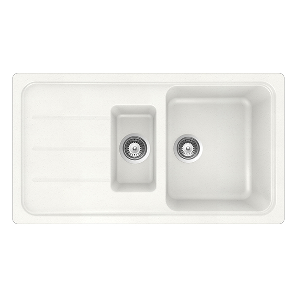 Granitna sudopera Formhaus D-150L bela - dodatni pogled