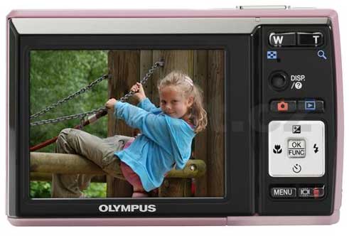 Olympus FE-46 pink digitalni fotoaparat - dodatni pogled