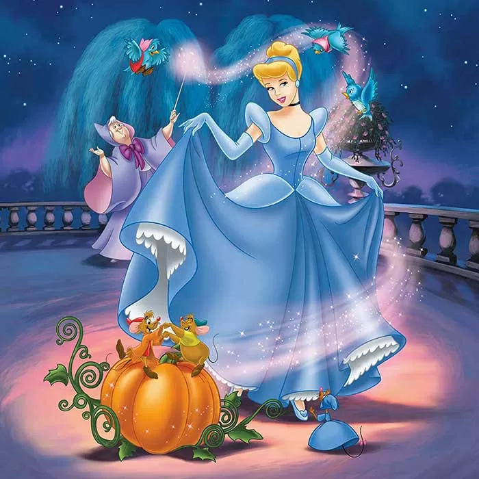 Ravensburger Puzzle 3u1 Diznijeve princeze - Pepeljuga, Snežana, Mala sirena 09339