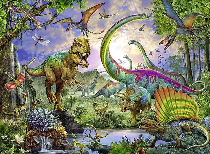 Puzzle 200 delova - U carstvu dinosaurusa - Ravensburger 12718 - dodatni pogled