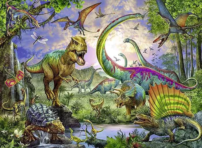 Puzzle 200 delova - U carstvu dinosaurusa - Ravensburger 12718