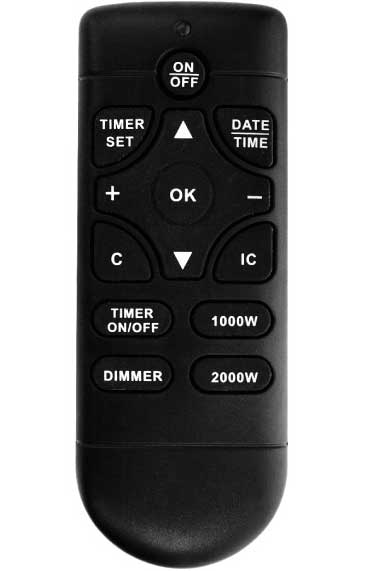 Električni samostojeći kamin sa daljinskim upravljačem FKK20 - dodatni pogled