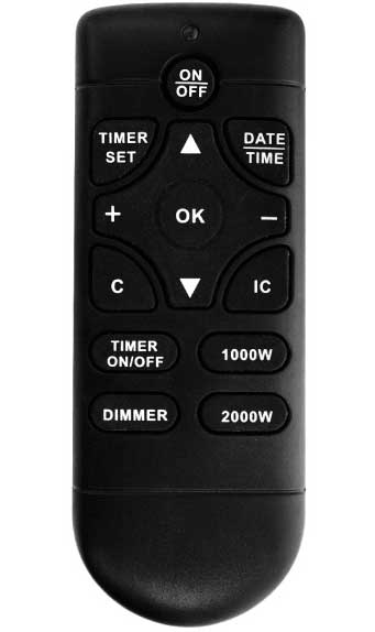 Masivan električni kamin sa daljinskim upravljačem FKK18 - dodatni pogled