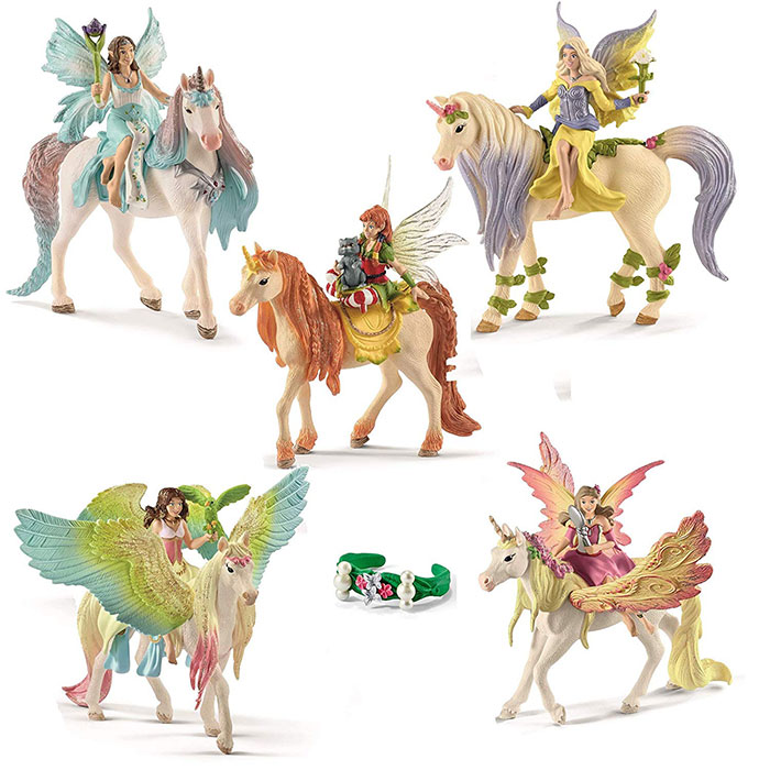 Schleich Figura Bayala - Vila Feya na leđima jednoroga-pegaza 70568 - dodatni pogled