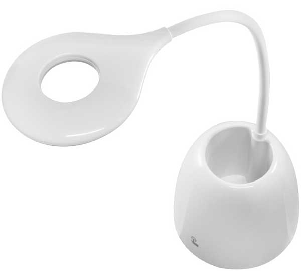 Stona LED lampa sa punjivom baterijom i fleksibilnim vratom Prosto LSL-Q10/WH - dodatni pogled