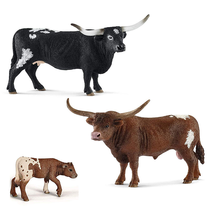 Schleich Figurice Domaće životinje - Krava Teksas longhorn 13865 - dodatni pogled