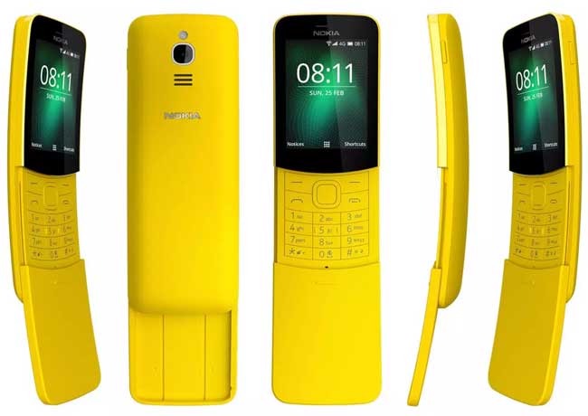 Mobilni telefon Nokia 8110 4G DS Yellow Dual Sim 16ARGY01A10 - dodatni pogled