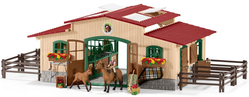 Schleich Figure - Štala sa konjima i opremom 42195 - dodatni pogled