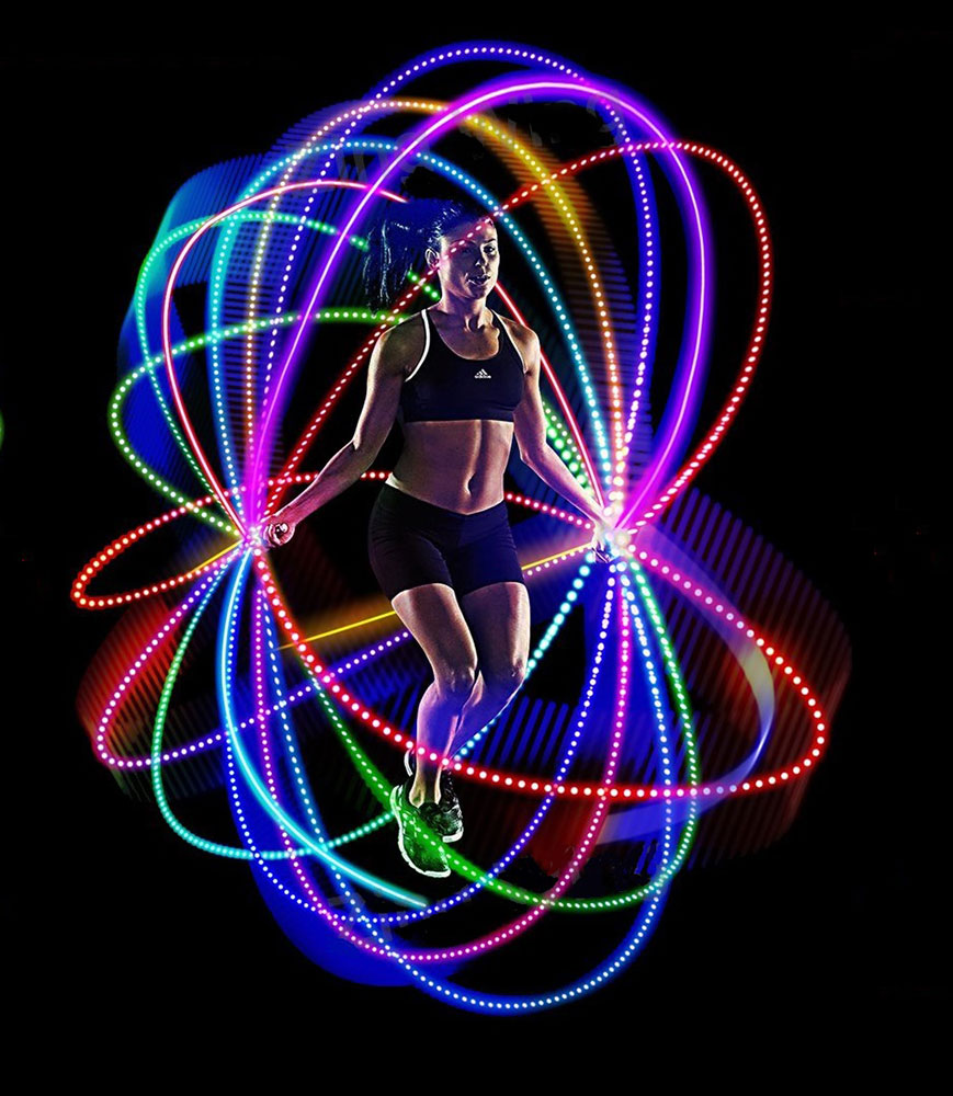 Svetleća vijača crvena - dodatni pogled