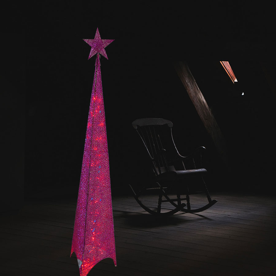 Svetleća Piramida Roze Abažur - 120 cm Jelka - dodatni pogled