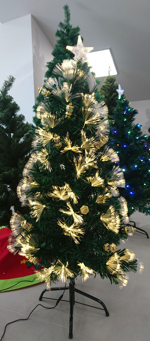 Svetleća Novogodišnja Fiber Jelka Sa Ugrađenim Lampicama - 120 cm - dodatni pogled