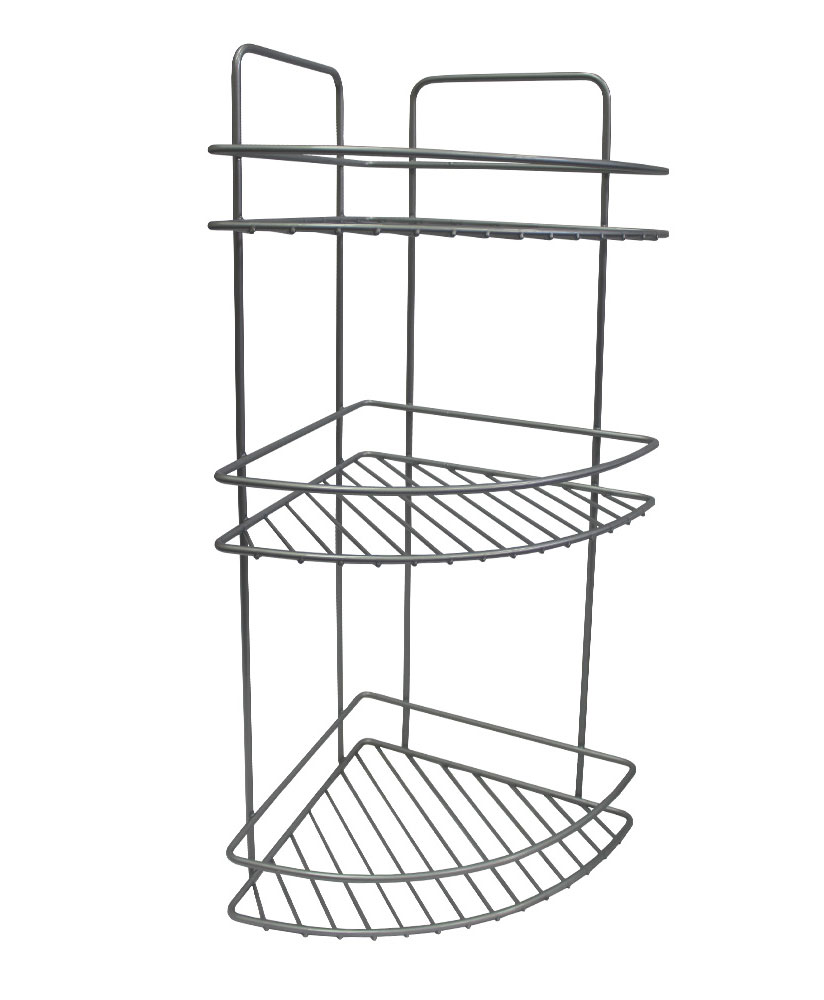 Ugaona polica za kupatilo tri nivoa 40.42.15 - dodatni pogled