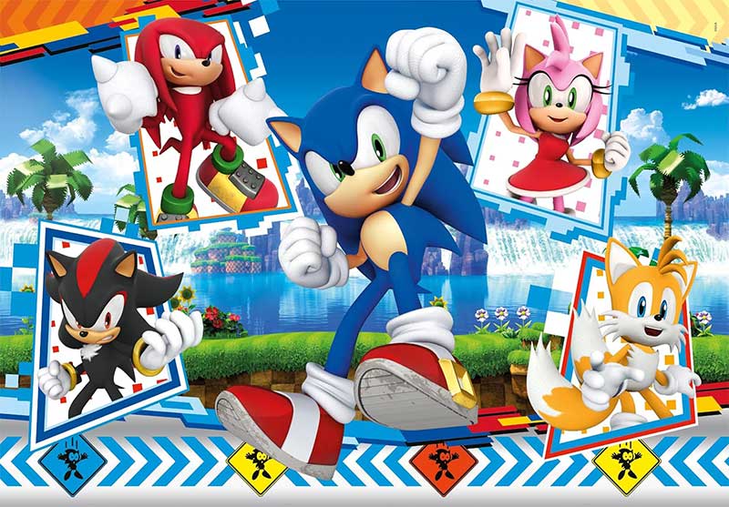 Puzzle slagalice za decu 24 maxi dela Sonic The Hedgehog Clementoni 28526 - dodatni pogled