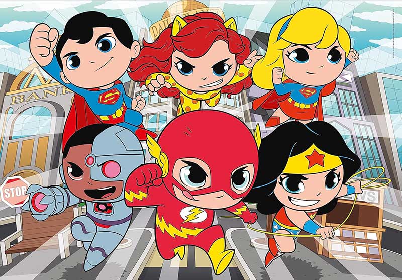 Puzzle slagalice za decu 104 maxi dela Super prijatelji DC Comics Clementoni 25720 - dodatni pogled