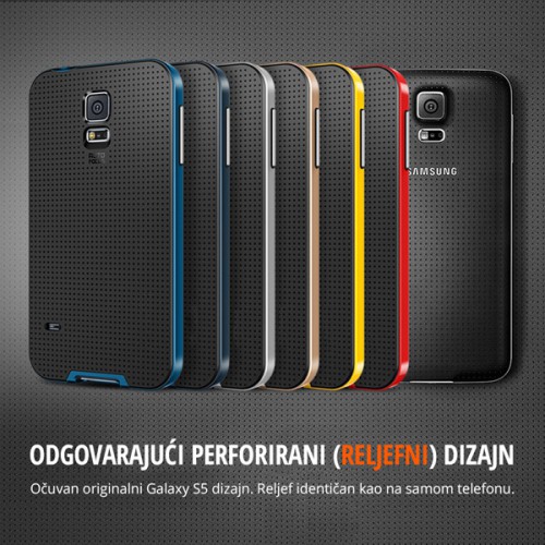 Galaxy S5 NeoHybrid Metal slate - futrola za mobilni - dodatni pogled