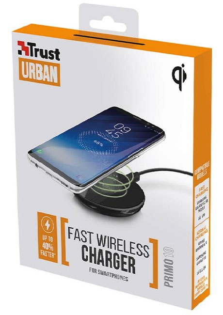 Bežični punjač za mobilni telefon Trust Primo 10 Crveni 22863 - dodatni pogled