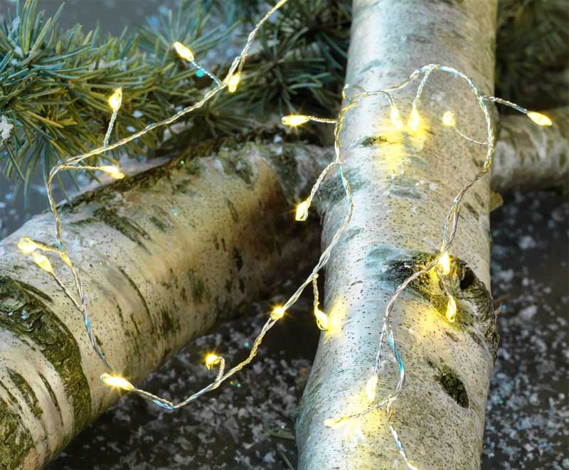 Novogodišnje dekorativne lampice na baterije 100 LED 288cm - dodatni pogled