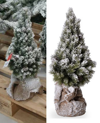 Deco Wood Stona Jelka u Saksiji Visine 40 cm - dodatni pogled