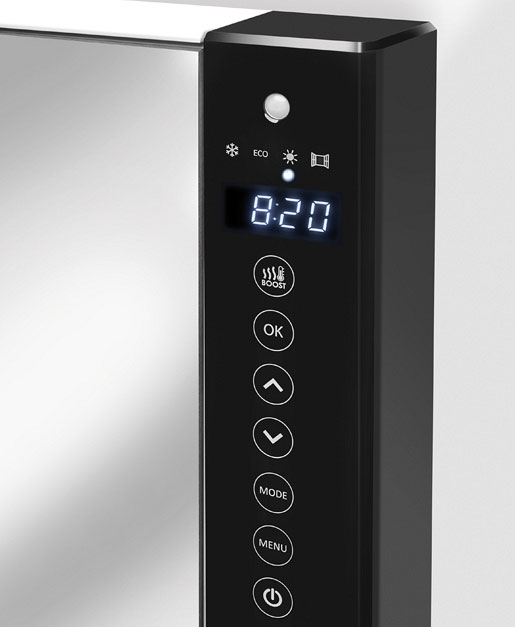 Zidna grejalica za kupatilo sa sušačem peškira Radialight Windy - dodatni pogled