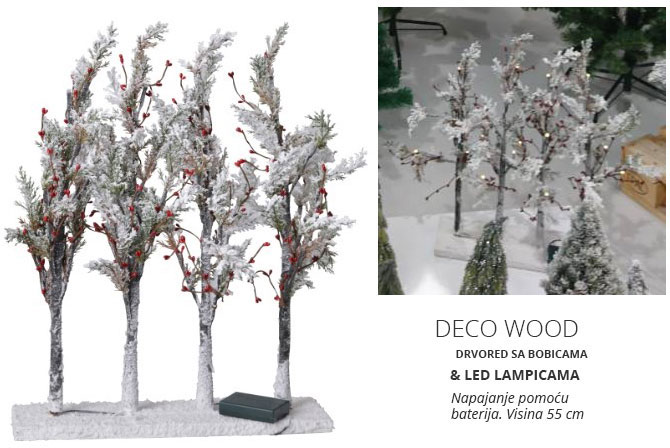 Deco Wood LED Svetleći Drvored Visine 55 cm - dodatni pogled