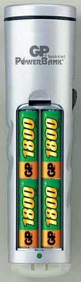 GP PowerBank Torch - baterijska lampa i punjač za baterije sa baterijama - dodatni pogled