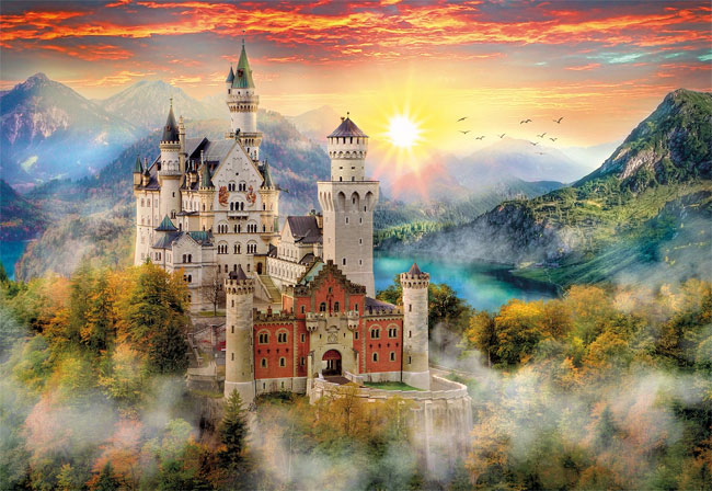 Clementoni Puzzle 2000 delova Neuschwanstein 32559 - dodatni pogled