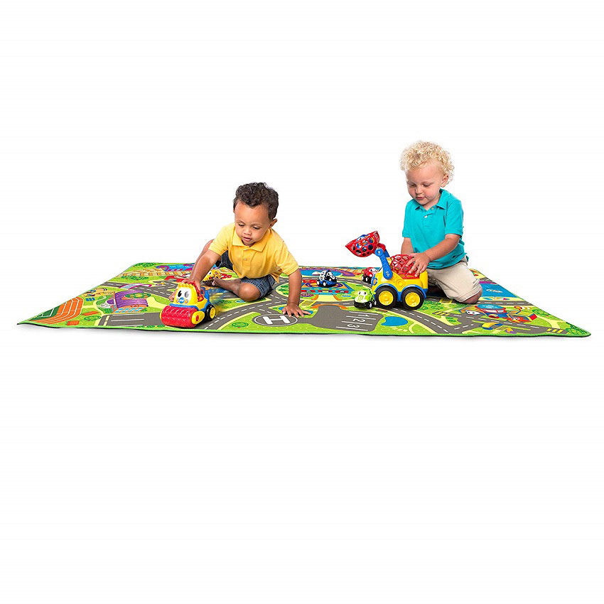 KIDS II Podloga - tepih za igru Go Grippers - Staza za automobile - dodatni pogled